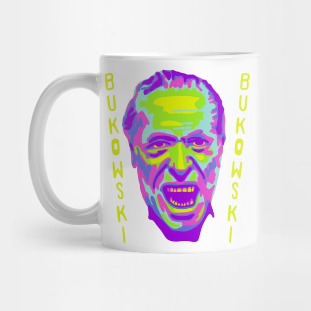 Charles Bukowski Portrait by Slightly Unhinged